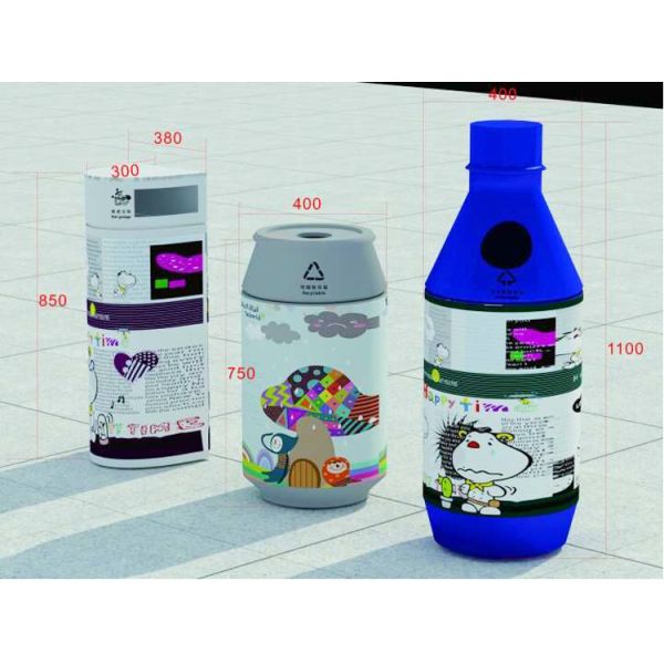 Внешний порошок покрывая Multi мусорный бак отсека 50gal