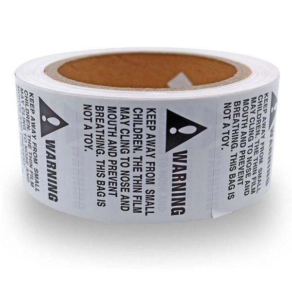 Warning Attention PVC Label Sticker For Shipping Transportation