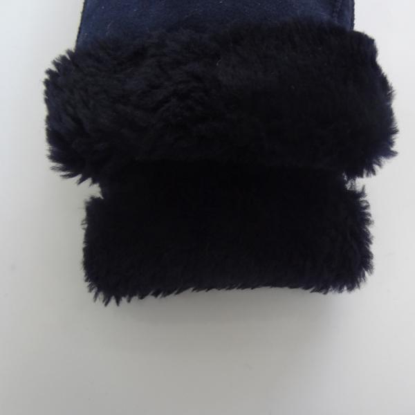 Superior quality sheepskin leather double face warm winter gloves mitten gloves