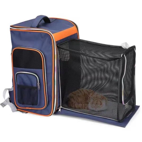 Gaiola macia Cat Transport Bag With Pocket expansível do portador do curso do animal de estimação