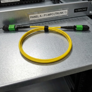 PM MTP MPO Fiber Patch Cable , Polarization Maintaining Multi Core Fiber Cable 8F 12F 16F