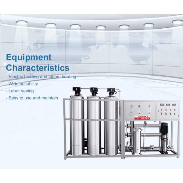 RO water purifier water treatment with softener, reverse osmosis, Satiness steel, glass fiber, 500L-20000L