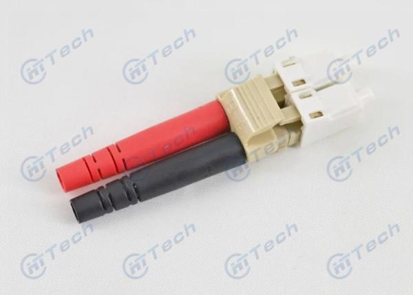 ABS Housing Fiber Optic Cable LC Connector Green Color Singlemode 3.0mm 2.0mm