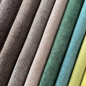 Short Pile Polyester Sofa Upholstery Fabric Soft Fade Resistant Easy Care