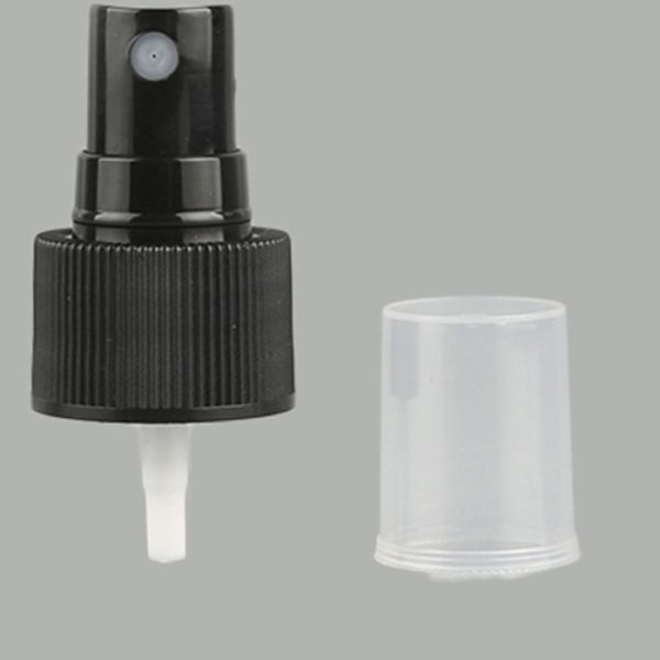 PET Bottle Pink Black 24MM Cosmetic Mist Sprayers Pump With Tube