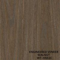 Natural Walnut Wood Veneer Flat Cut Colored Grain Joint To 640/1280mm Width For Fancy Plywood WT-H551C