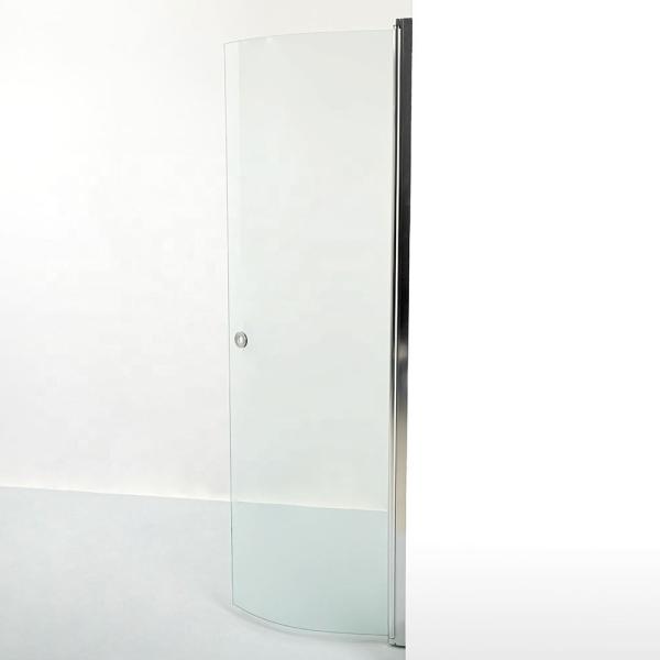 EN12150/CE/SGCC/Certificado australiano 6-12 mm vidro de porta de chuveiro de curvatura curva única e temperada