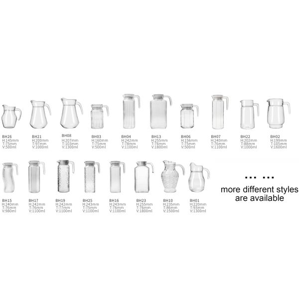 1100ml Glass Fridge Jug