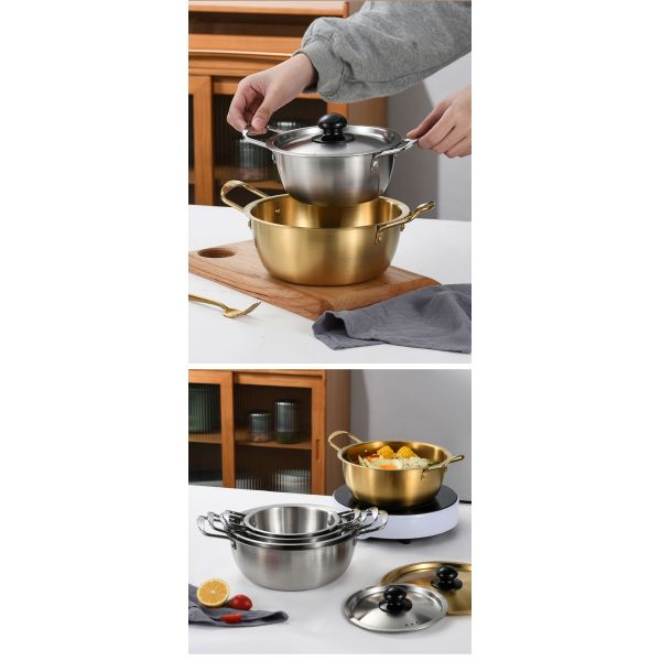 Материал нержавеющей стали пользы бака лапши быстрого приготовления золота кухни домашний