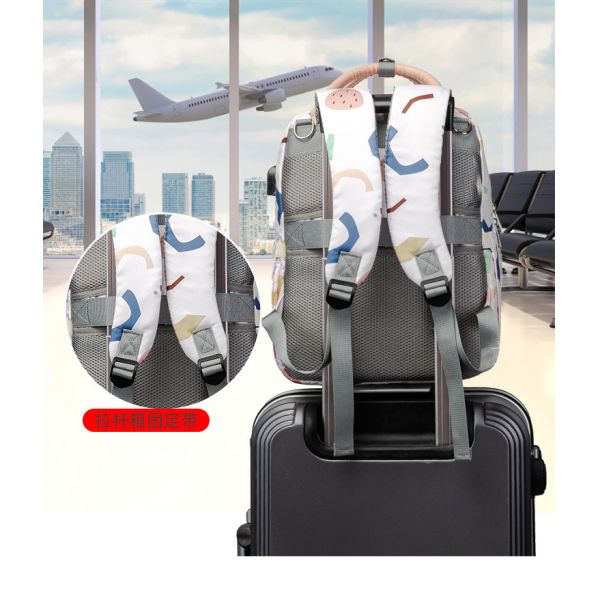 New Print Multi-function Baby Care Backpacks Waterproof Mommy Outdoor Travel Diaper Bags Large Capacity Mom Maternity Mochila