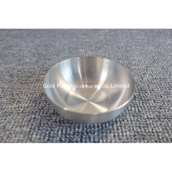 8.5cm Dia Stainless Steel Round Tray Silver Buffet Serving Dipping Sauce Bowl
