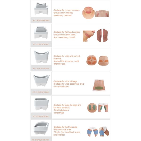 FDA 6pcs Handle 360 Cryolipolysis Slimming Machine Vacuum Cavitation RF