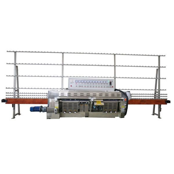 PLC Vertical Glass Edging Machine for Mirror Glass Polishing Max. Arris Width 2.5mm