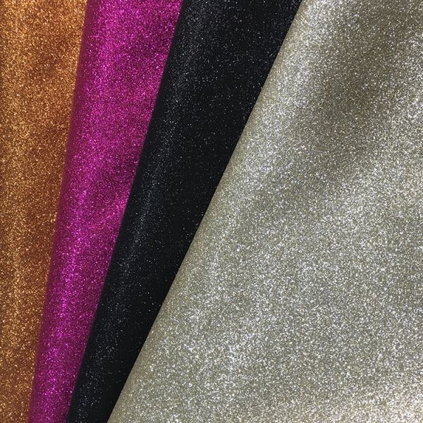 OEM ODM Glitter Fabric Paint , White Glitter Fabric Colorful Wall Covering