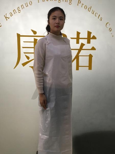 Disposable Polyethylene Aprons / Disposable Adult Aprons Embossed Textured Surface