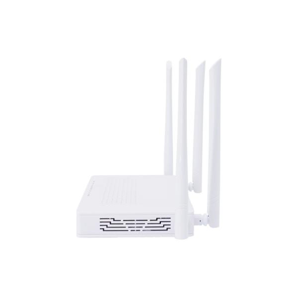Cor branca do equipamento RJ45 da fibra ótica da C.A. GPON ONU 4GE HGU de WiFi