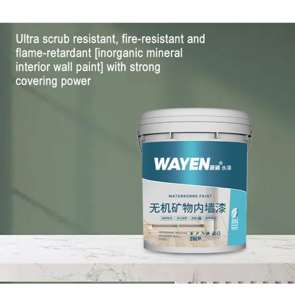 18 Hours Drying Time A-class Fireproof Moisture Proof Water-based Liquid Coating for Interior Wall Paint