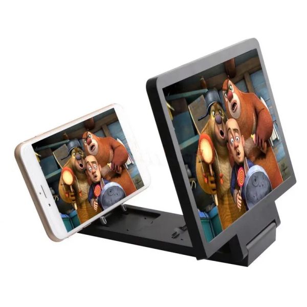Wufan Mobile Phone LED Magnifying Glass 2X Folding Enlarged 3D Magnifier Screen Portable HD Amplifier