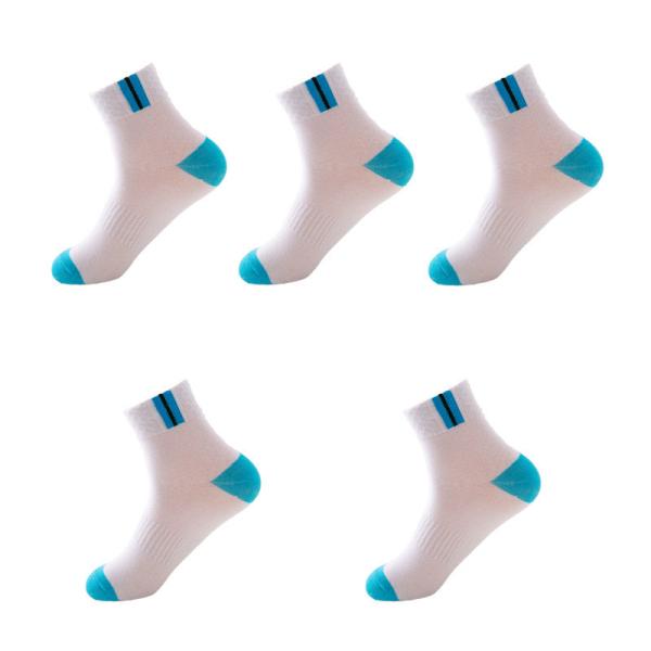 Spot Men Outdoor Knitted Cotton Plain Coloured Socks White Athletic Basketball Crew Socks