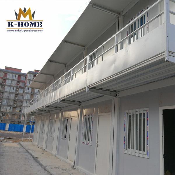 Apartamento pré-fabricado provisório da casa do recipiente de painel do sanduíche para refugiados