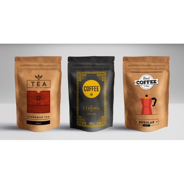 Tenez l'emballage réutilisable de poche de cafè moulu de 150 microns