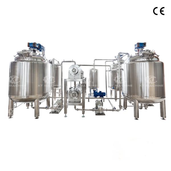 Mixing Function 1000L Volume Sauce Peanut Butter Tahini Blending Tank
