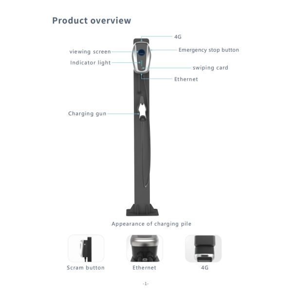 Mini Electric Car Recharge Stations Type 1 Type 2 RFID 32a 7kw OCPP New Energy Vehicle