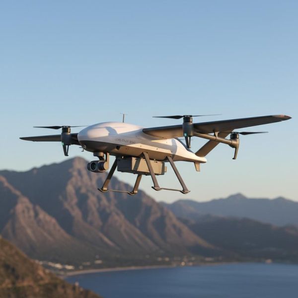 VTOL Drone with 120 Km Max Range and 35 M/s Level Cruising Speed for Mapping and