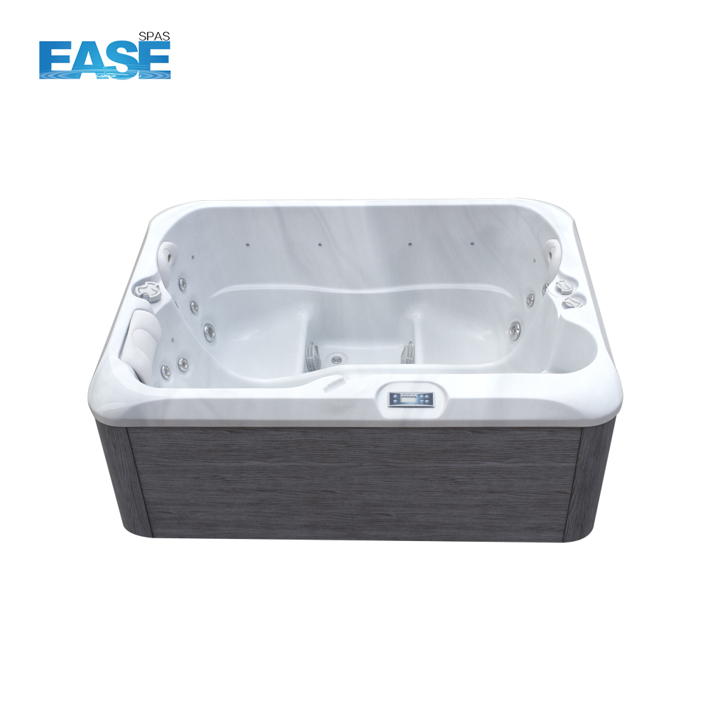 2-3 Person Acrylic Hot Tub with 25 Jets and 2.5HP Pump for Outdoor Luxury Massage