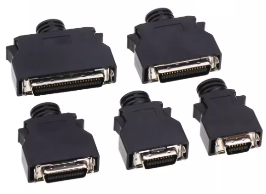 Latch-Type Servo Motor Connector Moog ITT SCSI MDR for Industrial Automation