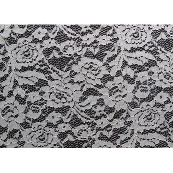 150CM Chemical Corded Flower Lace Fabric 40% Nylon + 60% Cotton CY-DK0004