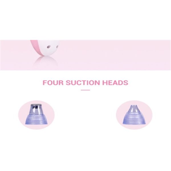 Pink Electric Blackhead Remover Machine Acne Vacuum Pores Cleaner ABS Material