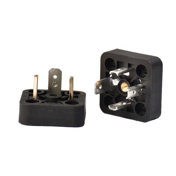 IP65 Solenoid Valve Plug Connector Male Base C Type Rectangular Connector