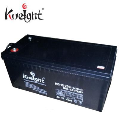 Da bateria solar do gel do armazenamento de VRLA bateria profunda 12v 200ah do gel do ciclo para o sistema das energias solares