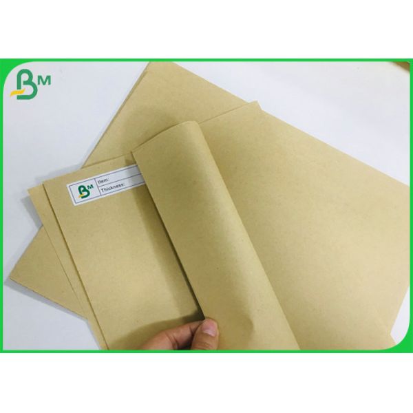 50G 80G Bamboo Pulp Based Eco Unbleached Kraft Liner Paper Roll For Envelope Bag