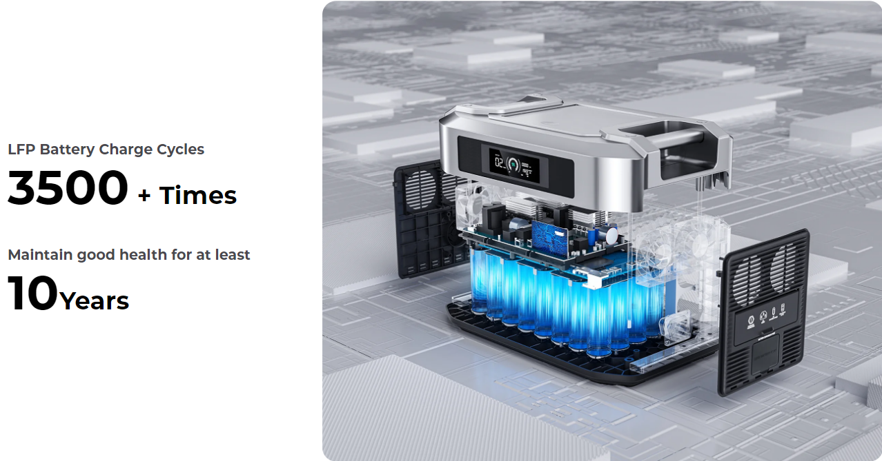 Huge Capacity Portable Power Station 3600W Solar Generator LiFePO4 Battery Expandable to 16384Wh Generador Solar