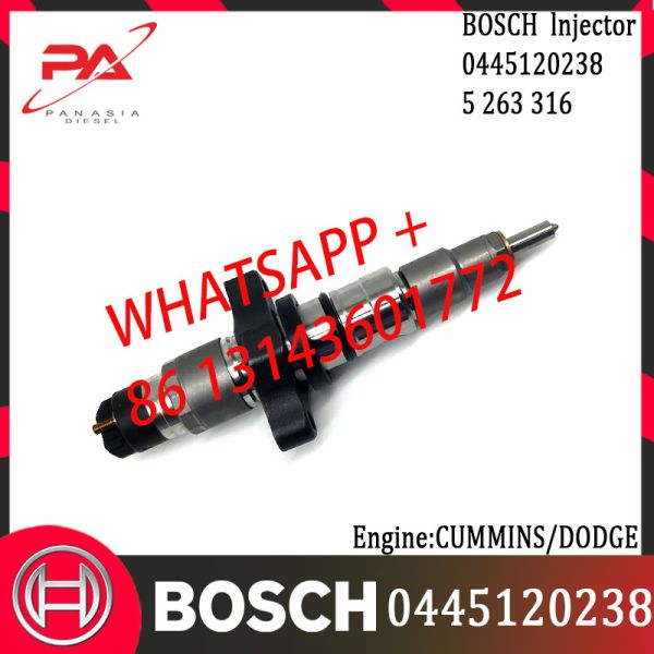 Inyector común diesel original 0445120114 del carril 0445120238 0445120238 4940051 5263316 para CUMMINS/DODGE