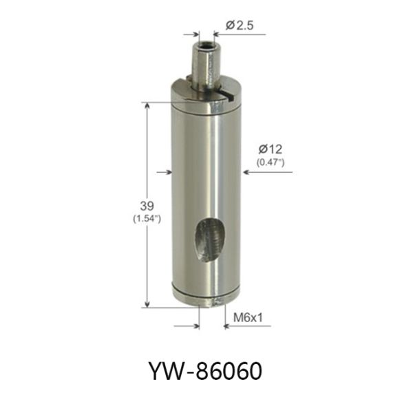 M6*1 Female Thread Nickel Surface Steel Cable Gripper Accessories YW86060