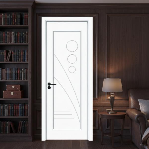 Soundproof Heat Insulated Hollow Composite WPC Interior Door with Moisture Resistance and Custom Finishes for Modern Interior Applications