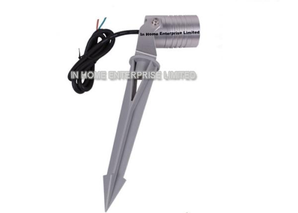 Black / Sliver Spike Base Outside Led Flood Lights , IP67 Led Landscape Light