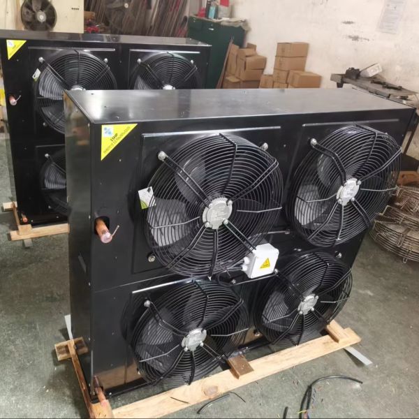 Low Noise High Efficiency Air Cooled Condenser Aluminum Copper Tube U-Shaped