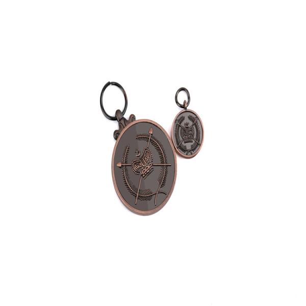 Stainless Steel Engraved Army Pendants Charms Oval Silver Round Badge Pendant