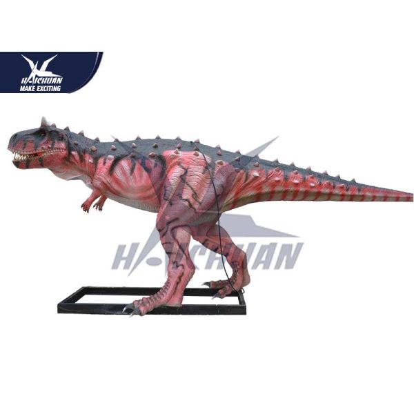 Durable Silicon Rubber Alive Handmade Dinosaur Statue For Water Park NOA