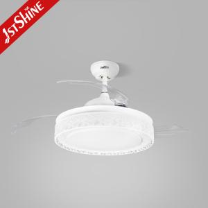 3 velocidades 42 polegadas retrátil ventilador de teto luz com Bluetooth alto