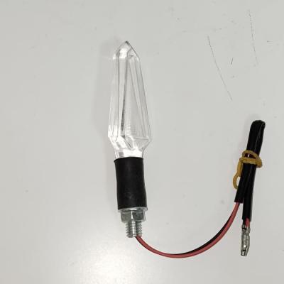 Moto en plastique blanc avec fils Décoration Ampoule clignotante