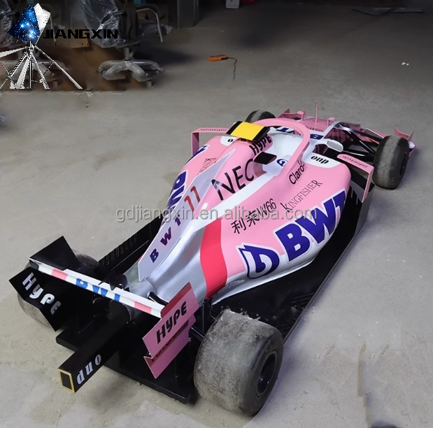 Custom TOPDON F1 Racing Car Sculpture - Fiberglass & Resin Construction with Weather Resistant Coating for Motorsport Displays