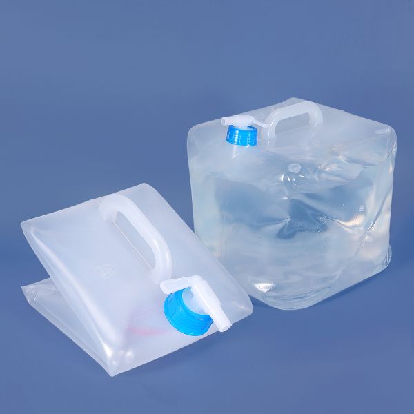 15L Transparent Water Bucket with Handle Drinking Bag Carrier Car Water Bag For Camping Travelling Tools With Handle Lid