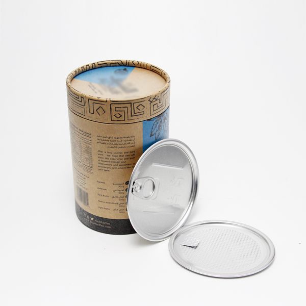 Смесь Eco дружелюбная воздухонепроницаемая бумажная консервирует тары для хранения еды с крышкой штепсельной вилки металла