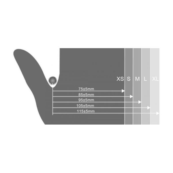 Strong Versatility No Allergies Disposable Medical Gloves Length 240mm