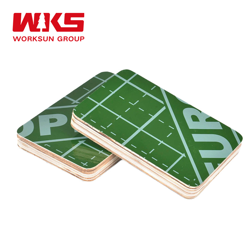 Reusable Plastic Faced Plywood High Density Green Plywood Board 1220x2440mm